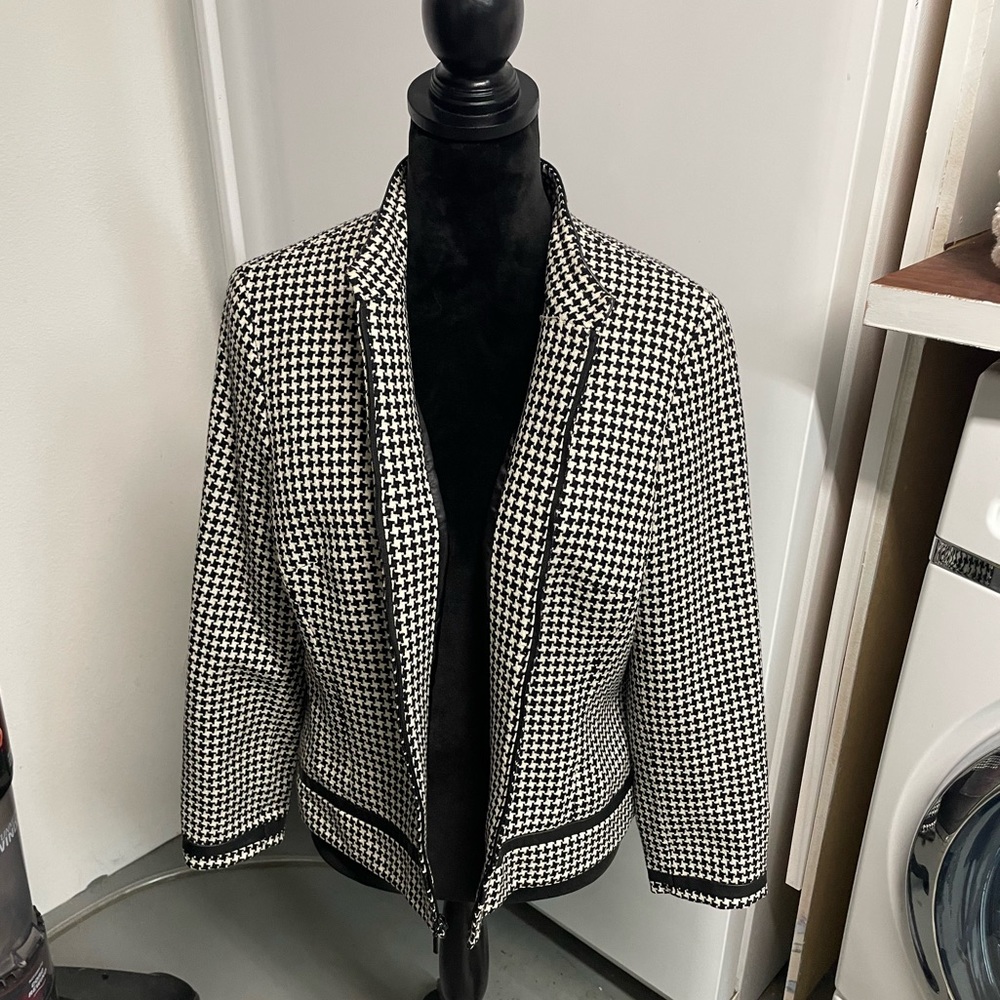 Pendleton Houndstooth Jacket, Sz 10 - image 2